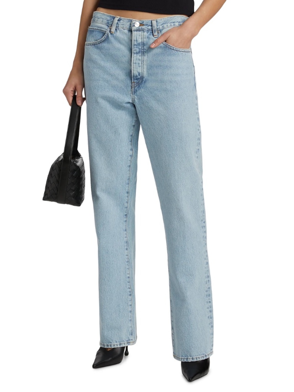 FRAME - The Vertical High Waist Relaxed Straight Leg Jeans